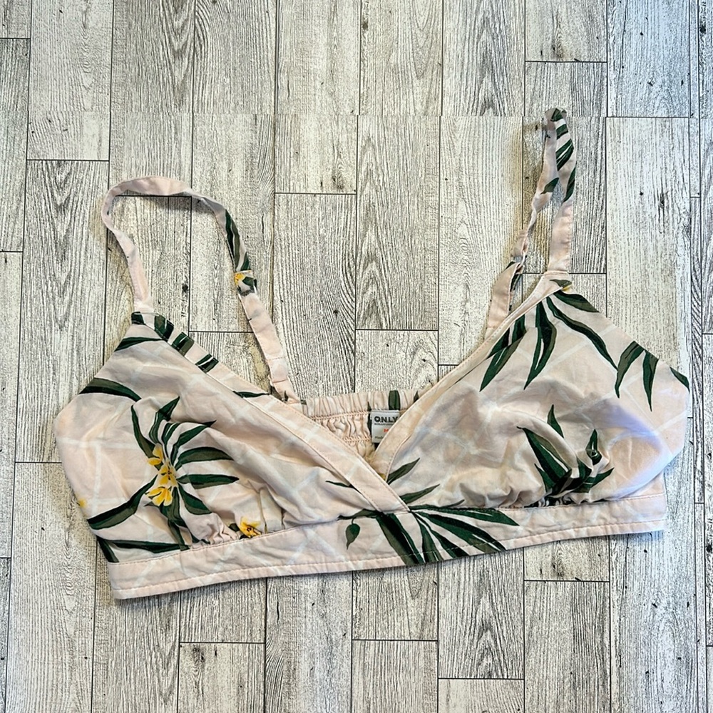 Old Navy Floral Pink & Green Bralette